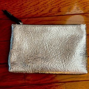 Metallic Silver Ipsy Makeup Bag